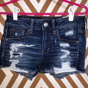 American Eagle Shortie Jean Shorts